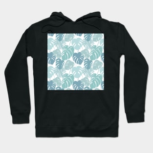 Seamless pattern with tropical monstera leaves Hoodie